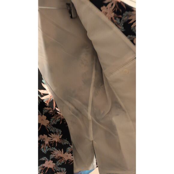 ASOS Men’s Floral Jacquard Blazer Black Size 42 Like New - Picture 5 of 6